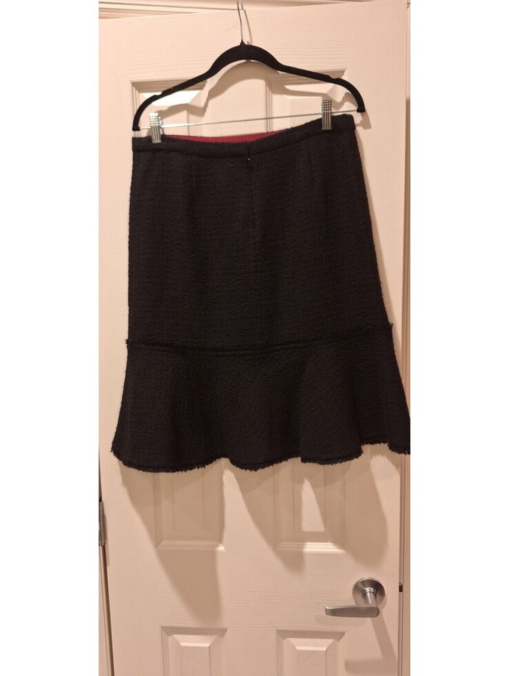 JCrew - Black Wool Boucle Midi Skirt - 10 NWT